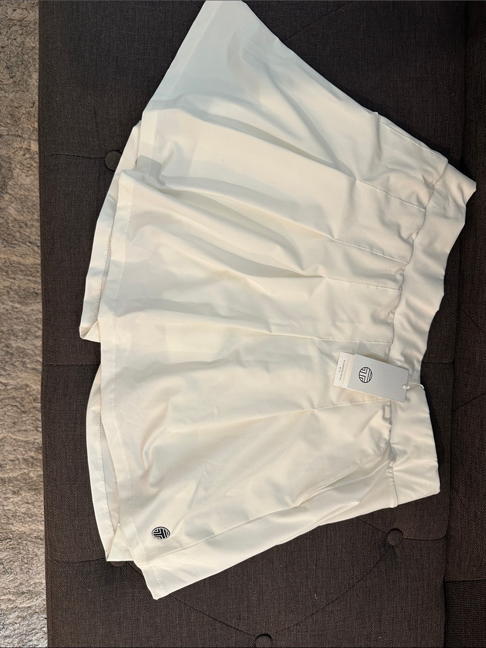 Tory Sport White Athletic Skort with Subtle Logo NWT